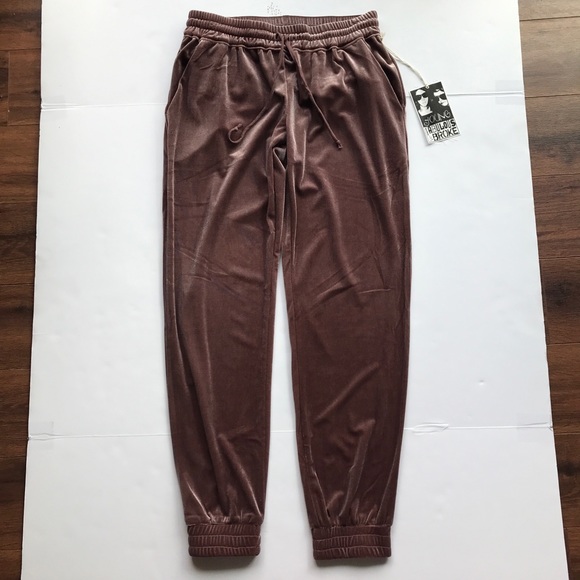 YOUNG FABULOUS & BROKE NWT Ollie Velvet Jogger - Picture 3 of 7